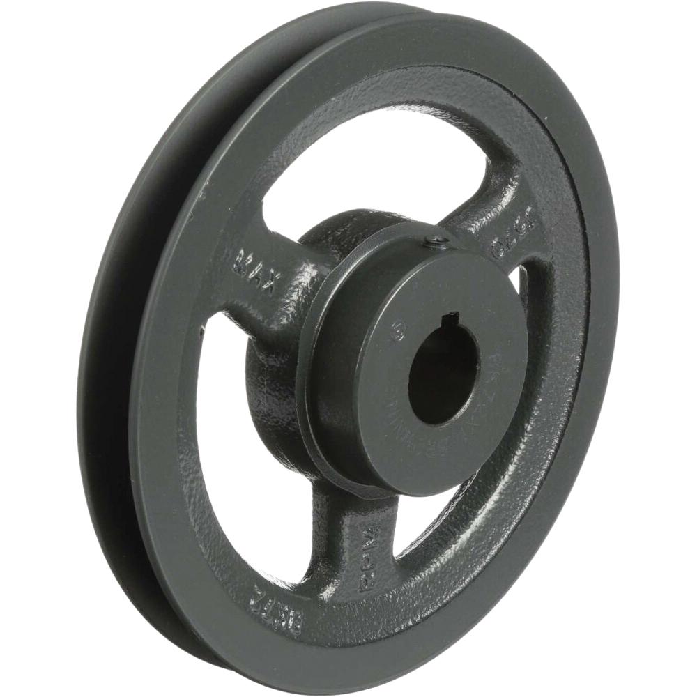 SHEAVE; SINGLE GROOVE, 6.5IN. PITCH DIA, 1IN. BORE, BK72