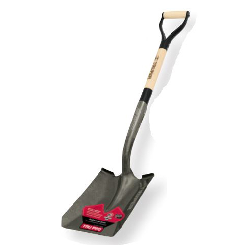 TRUPER® PCY-RBA Shovel, 30 in L Handle, Steel/Wood Handle, 14 ga