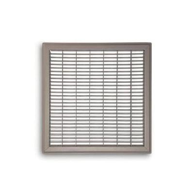 TRUaire® 154R 14X14 Return Air Floor Grille, 14 x 14 in, 1/2 x 2 in Grille Spacing, Steel, Powder-Coated, Brown