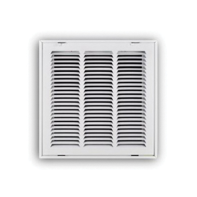 TRUaire® 190 14X14 Return Air Filter Grille, 14 x 14 in, 1/2 in Grille Spacing, Steel, Powder-Coated, White