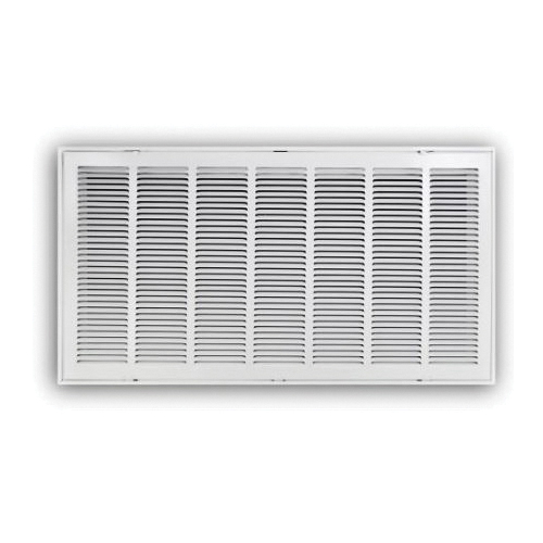 TRUaire® 190RF 36X18 Return Air Filter Grille, 36 x 18 in, 1/2 in Grille Spacing, Steel, Powder-Coated, White