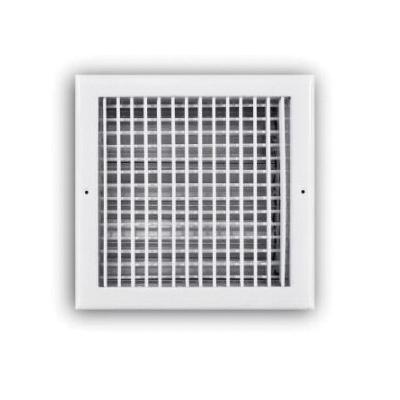 AirMate® 220V1010W Register With Adjustable Blades, 10 x 10 in, 2-Way Deflection, Steel, Bright White