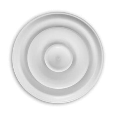 TRUaire&reg; 880-10 Round Step Down Diffuser, 10 in, 2-1/2 in W, 18-1/2 in H, Steel, Powder-Coated, Pristine White