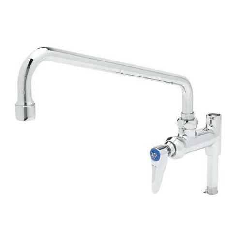T&S Add On 1-Handle Nozzle Faucet with Lever Handle/3 inch Nipple, 12 inch