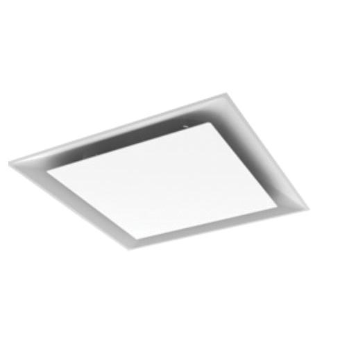 Titus OMNIAA-06-24X24-3-26 Architectural Square Plaque Ceiling Diffuser, 24 in L, 24 in W, 3-3/4 in H, Aluminum, White