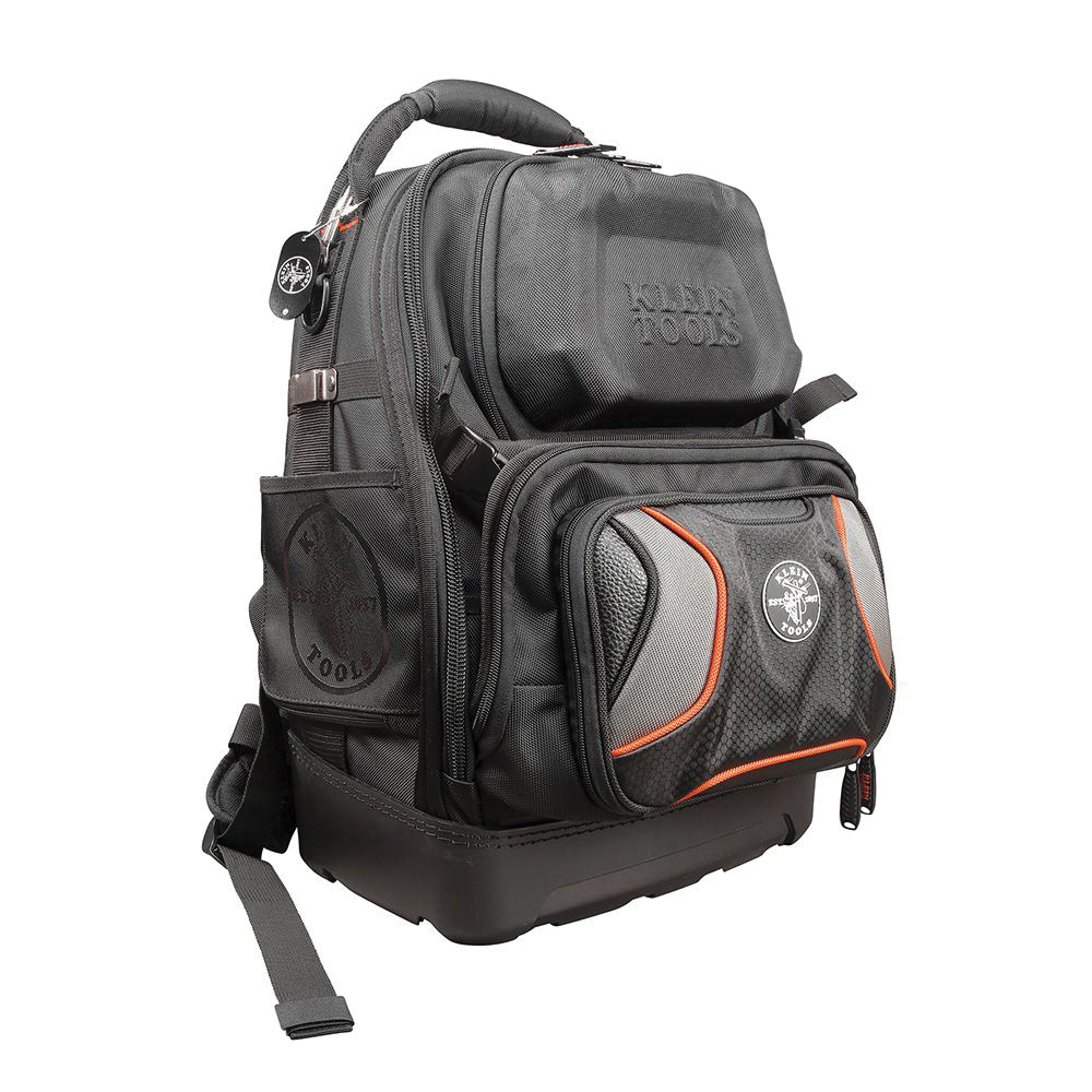 Tradesman Pro™ 55485 Tool Master Backpack, 13-1/2 in W, 19-1/2 in H, 48-Pocket, Zipper Closure, Black/Gray/Orange