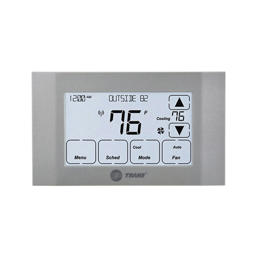 TRANE® XR724 TCONT724AS42DA Programmable Thermostat, 24 V, 7-Day Programmable Programmability, 4-Heat/2-Cool Stage