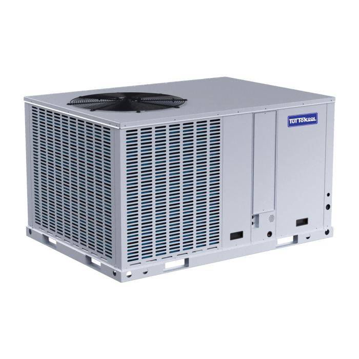 Tuttokool APH3030E100A Horizontal Package Unit, 2.5 ton Nominal, 208/230 V, 18 A, 13.4 SEER