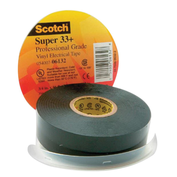 DiversiTech® Super 33+ ET33 Electrical Tape, 3/4 in W, 66 ft L