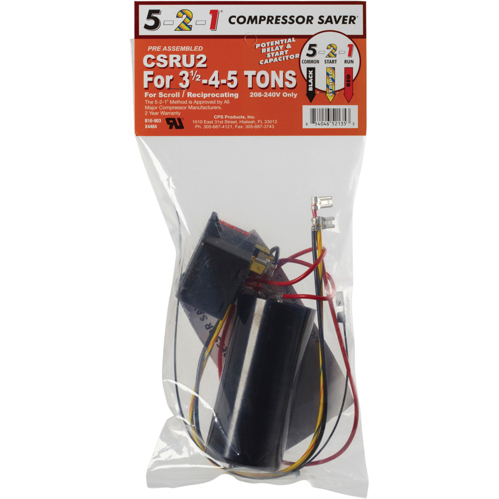 CPS® 5-2-1 Compressor Saver CSRU2 Hard Start Kit, 208/240 V