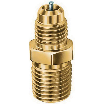 JB Industries A31482 Access Valve, 1/4 x 1/8 in Nominal, SAE Male Flared x MPT Connection, Brass Body
