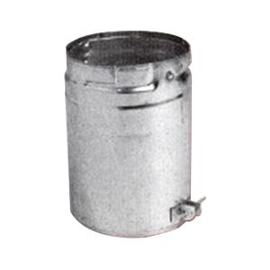Metal-Fab&reg; M Series 4M6A Gas Vent Pipe, 4 in, 6 in L, Twist-Lock, Aluminum Alloy/Steel