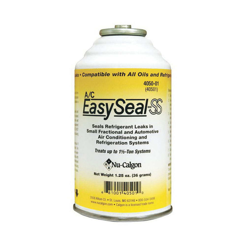 Nu-Calgon EasySeal-SS 4050-01 Refrigerant Leak Sealant, 1.25 oz, Gas, Colorless, Amine