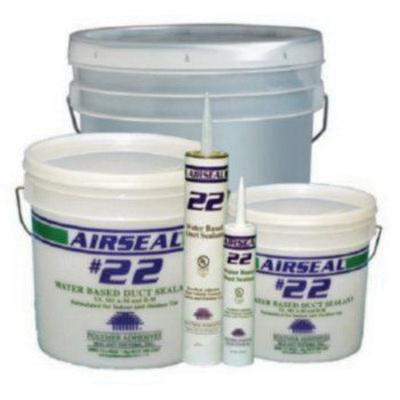 Polymer Adhesives Airseal® AS22-1 AirSeal Water Based Duct Sealant, 1 gal, Paste, White, Slight Ammonia