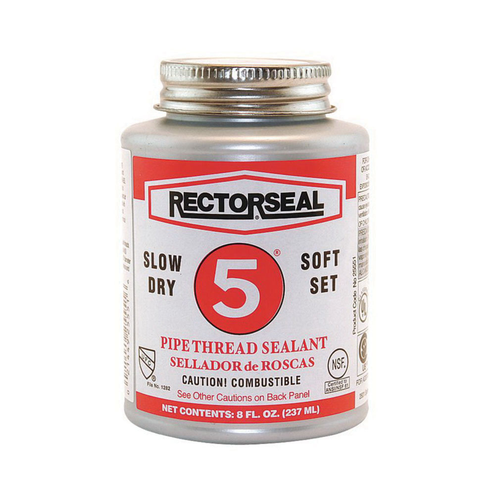 RectorSeal® No. 5 25551 Pipe Thread Sealant, Paste, Yellow, Mild, 8 oz, Can