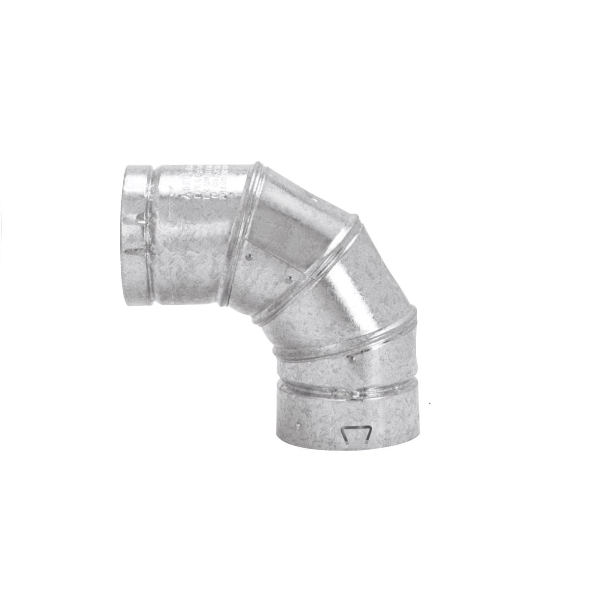 Selkirk® 104230 Gas Vent Elbow, 4 in, 90 deg, Aluminum Inner and 28 ga Galvanized Steel Outer