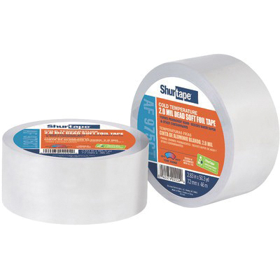 Shurtape® AF 975CT 232032 Foil Tape, 7.3 mil (with Liner), 4 mil (without Liner) Thick, 2 in W, 50 yd L, Silver