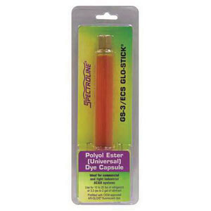 Spectroline® GS-1/ECS Glo-Stick Dye Capsule, 0.5 oz, Liquid, Amber, Mild