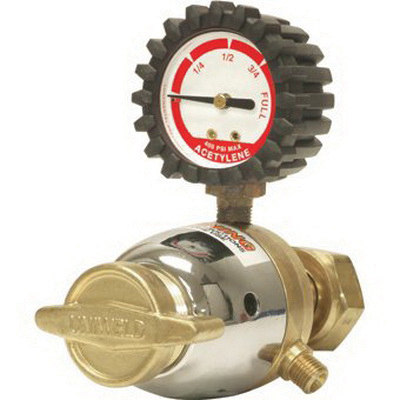 UNIWELD® Patriot RB Regulator, Acetylene Gas, CGA-520 Inlet x Male Connection, 3/8-24 Fitting, 2 - 15 lbf/sq-in Delivery