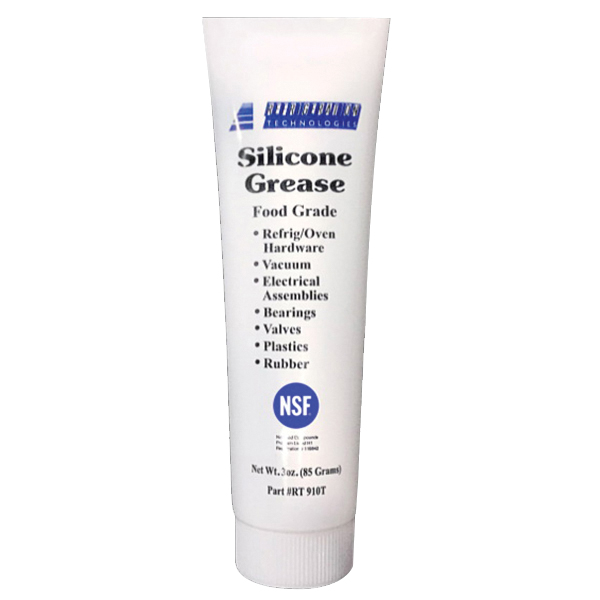 Refrigeration Technologies® RT910T Food Grade Silicone Grease, Characteristic, Translucent White, 3 oz, Tube