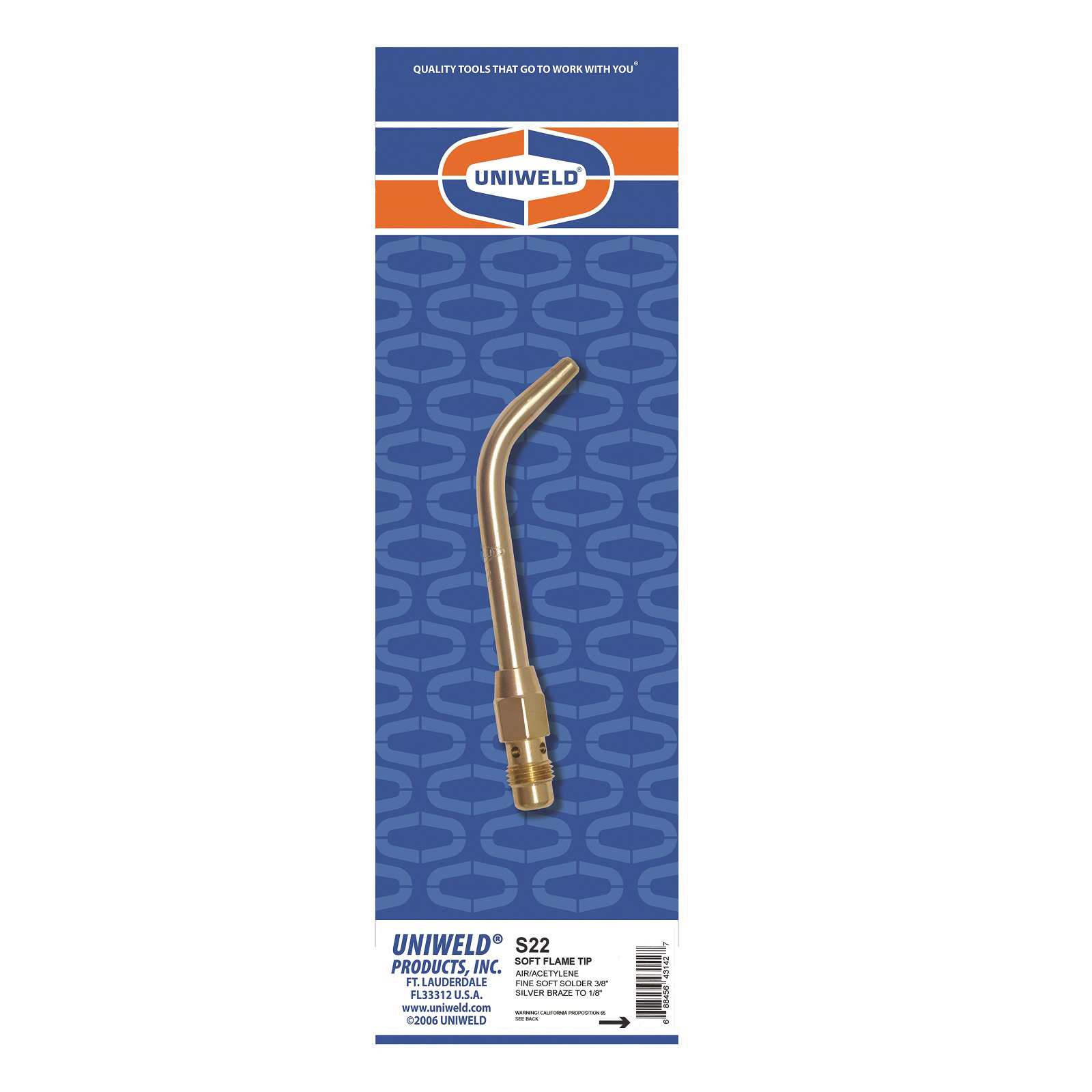 UNIWELD® S22 Soft Flame Tip, 1/8 in Tip