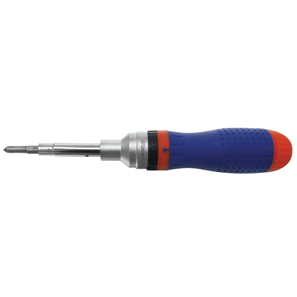 UNIWELD® 20N1RSD Screwdriver, Phillips, Slotted, Square, Torx, Allen Point, 9-1/2 in OAL