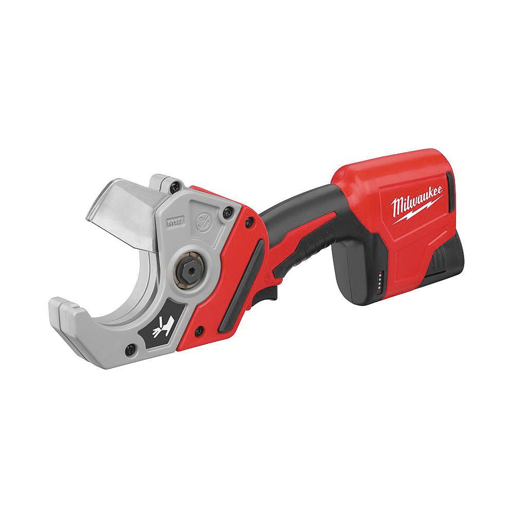 Milwaukee® 2470-21 Pipe Shear Kit, 2 in SCH 80 PVC Capacity, 12 V, Lithium-Ion Battery, 1.5 Ah, 14-3/8 in OAL