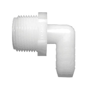 BRAMEC® TEA-2412 Elbow, 3/4 x 3/8 in, MPT x Barbed Connection, Nylon
