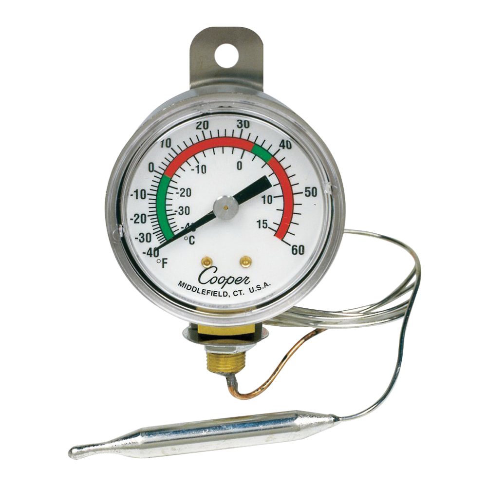 Cooper ATKINS® 6642-06-3 Panel Thermometer, -40 to 60 deg F/-40 to 15 deg C