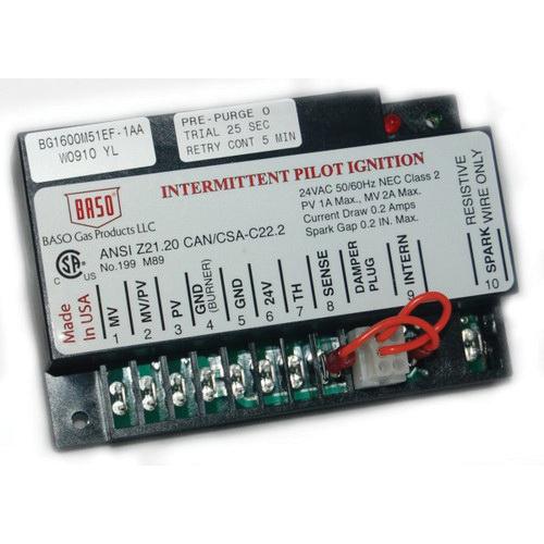 BASO® BG1600M02CR-1ADC Ignition Module, 24 V, 1 A Pilot Valve, 2 A Main Valve, 50/60 Hz