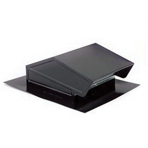 BROAN® 634 Roof Cap, 14-5/8 in H, CRCQ Steel, Black, Electrically Bonded Epoxy