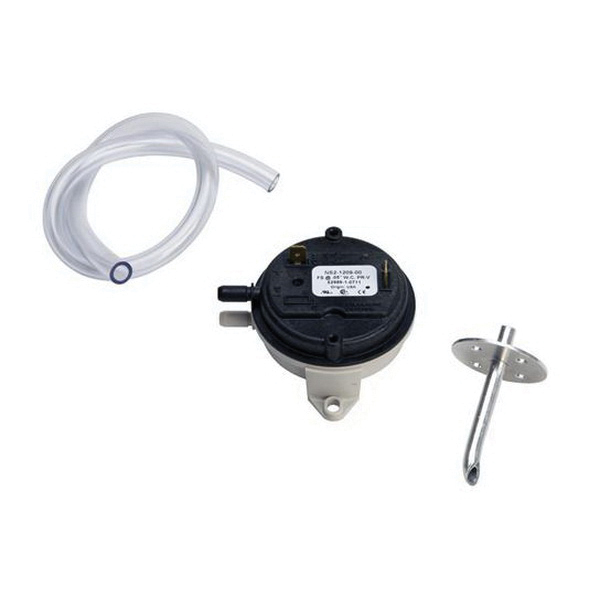 BROAN® MD8TU Make-Up Air Damper with Pressure Sensor Kit, 8 in, 24 ga Steel, Galvanized, Round