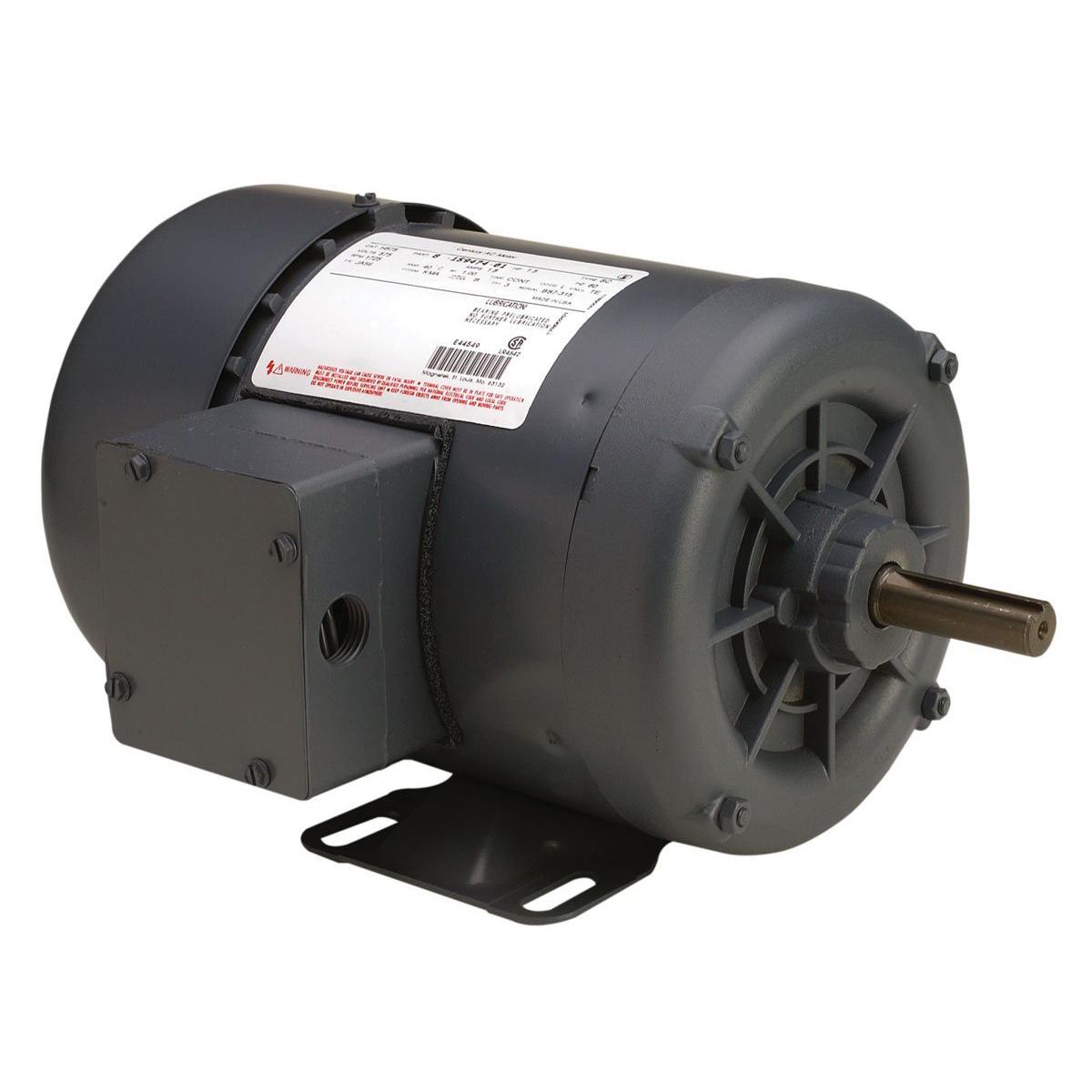 Century&reg; TE102 General-Purpose Motor, 208 to 230/460 VAC, 1.4 A, 1 hp, 1748 rpm Speed, 0.75 kW, 3 ph, 60 Hz