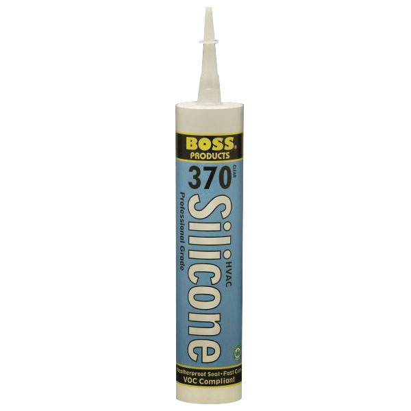 Boss® 37001 HVAC Silicone Sealant, Paste, White, Acetic Acid, 10.1 oz