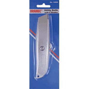 BRAMEC® 14000 Utility Knife, Retractable Blade, Number of Blades Included: 1