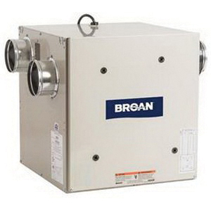 BROAN® ERV70S Energy Recovery Ventilator, 35 - 70 cu-ft/min at 0.4 in WG Air Flow, 34 W, 0.5 A, Polymerised Paper Core