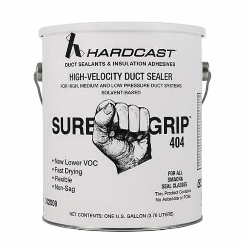 CARLISLE® SureGrip 302009 Solvent Based Duct Sealant, 1 gal, Pail, Liquid, Gray