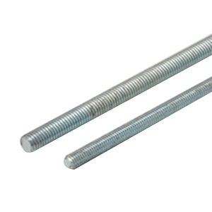 B-Line ATR3/8X120 ZN Threaded Rod, 120 in OAL, 304 Stainless Steel, Zinc-Plated
