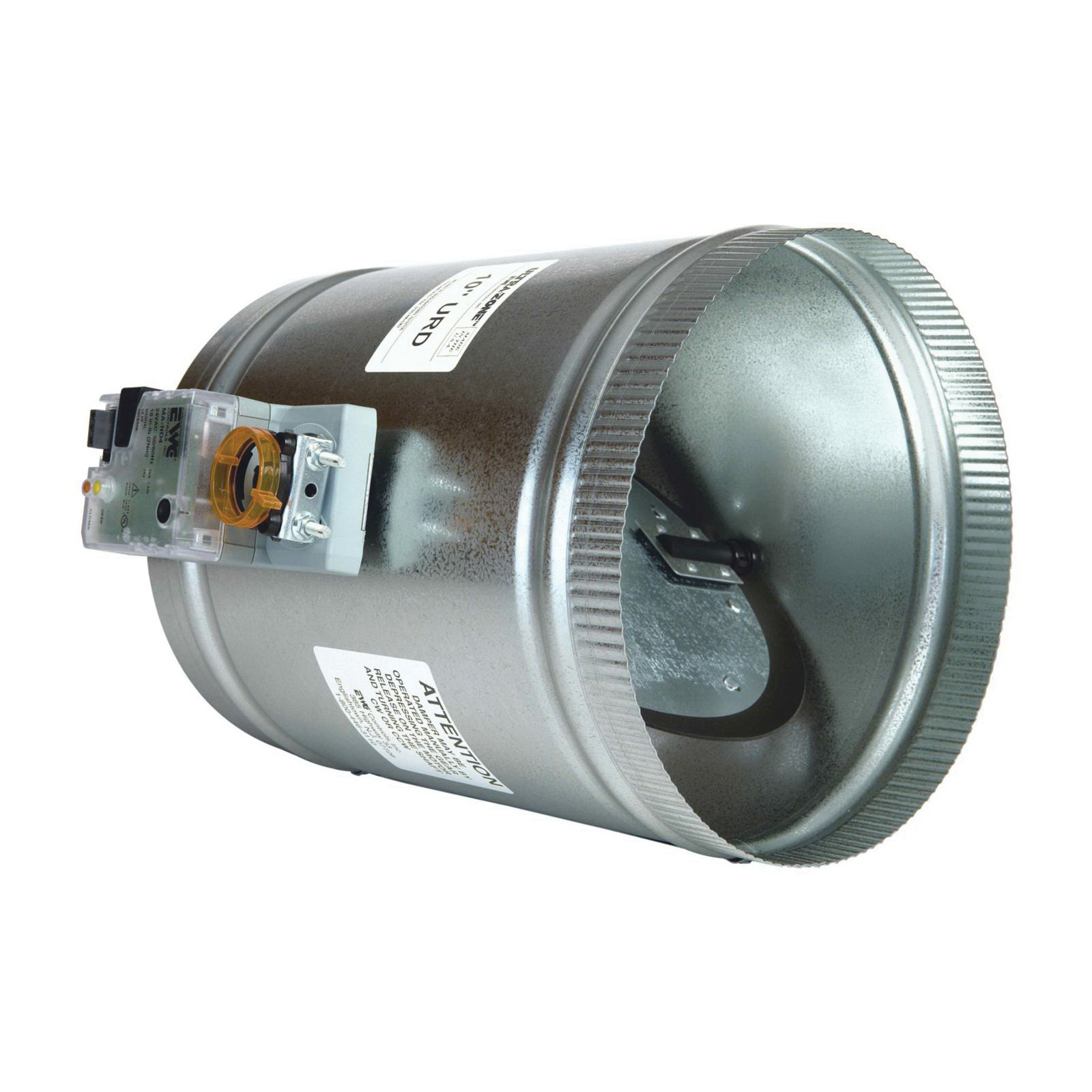 EWC® Ultra-Zone URD-18 Zone Damper With MA-ND5 Actuator, Round, 24 VAC, 1.5 A, 18 in-lb