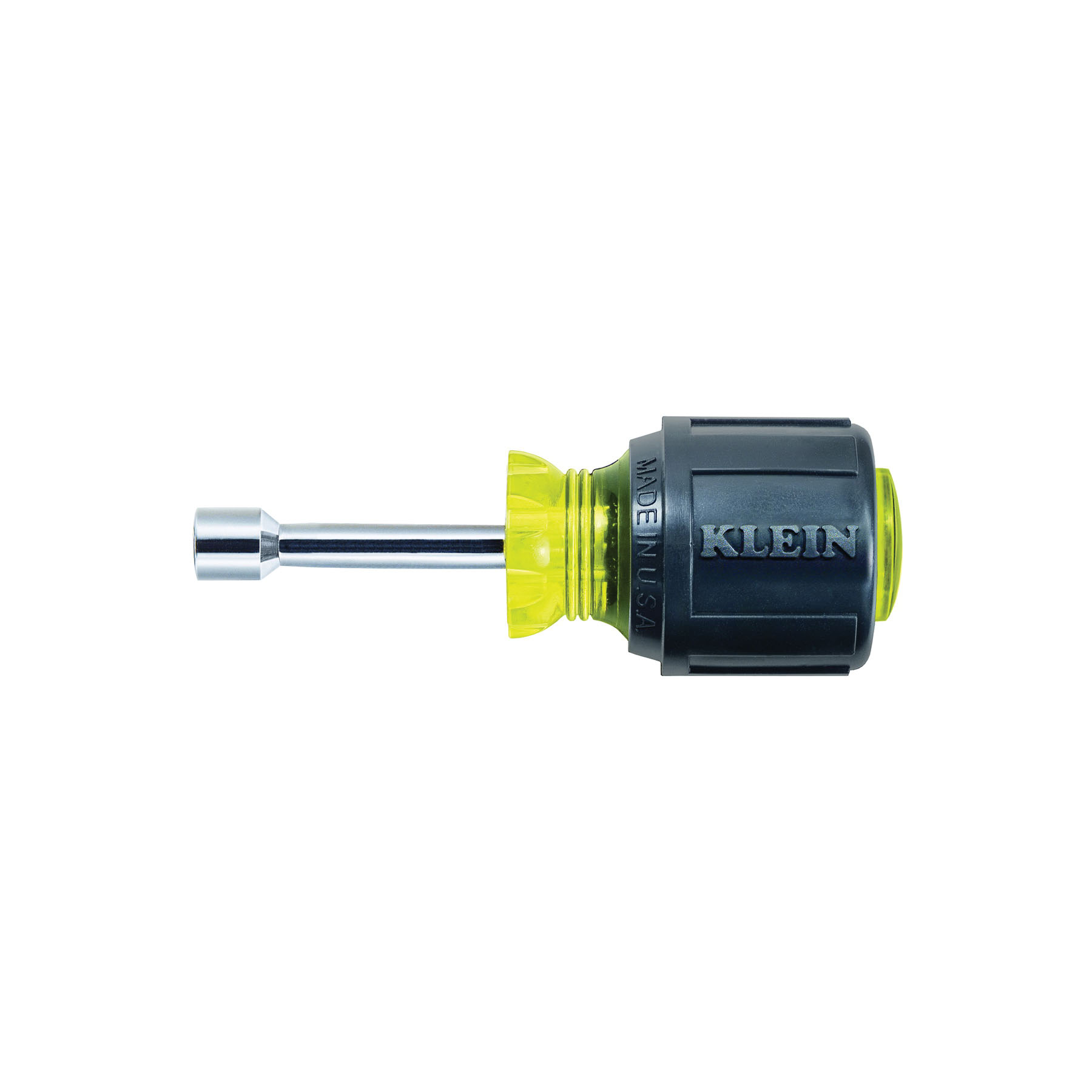 KLEIN TOOLS® 610-1/4M Nut Driver, 1-1/2 in Shank, Hollow Shank, 3-1/2 in OAL