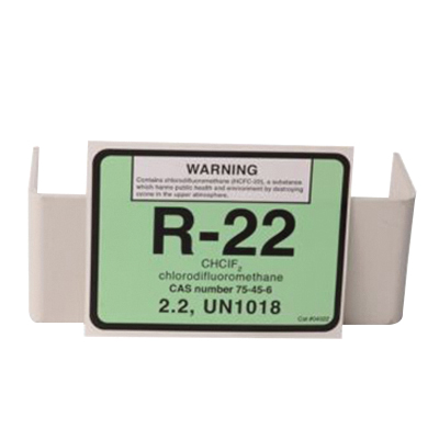 R-22 Pack of R22 chlorodifluoromethane Refrigerant Label # 04022 2 