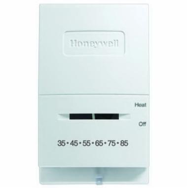 Honeywell T822 Series T822K1042 Thermostat, 20 to 30 V, 1 Heat