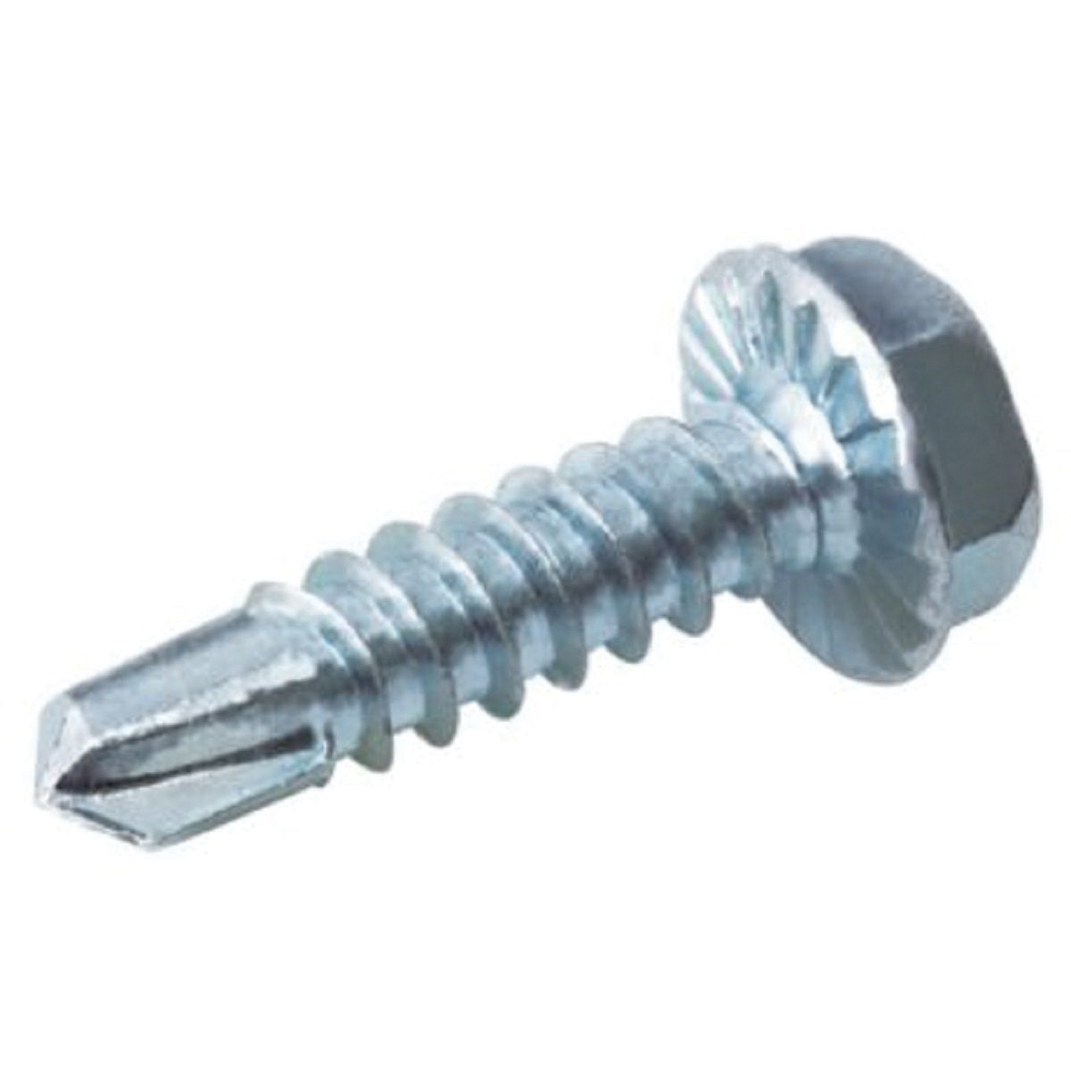 Duro Dyne® Pro Point 14340 Self Piercing Screw, #8 Thread, 1/2 in OAL, Hexagonal Head, 1/4 in Drive, Unslotted Drive