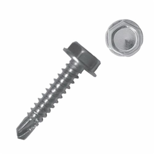 Duro Dyne® Super Saber 14190 Self Drilling/Tapping Screw, #10-16 Thread, Unslotted Hexagonal Head, 5/16 in Drive, Steel
