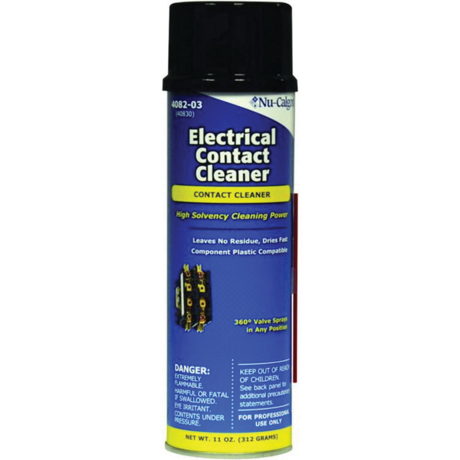 Nu-Calgon 4082-03 Electronic Contact Cleaner, Aerosol, Mild Hydrocarbon, 11 oz, Can