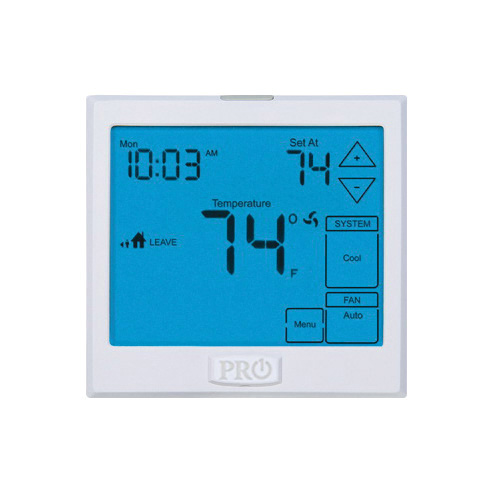Pro1 IAQ T905 Programmable Thermostat, 24 VAC, 5-1-1, 7 day Program Programmability, 1 Heat/1 Cool -Stage
