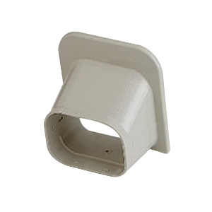 RectorSeal® Slimduct 86134 Soffit Inlet, PVC, Ivory, 5-3/8 in L, 5-3/8 in W, 2-3/4 in H