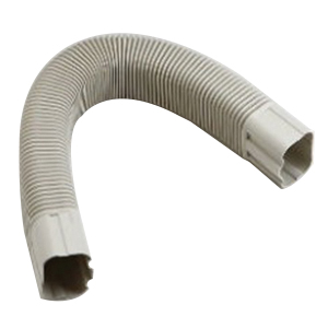 RectorSeal® Slimduct 86128 Flexible Elbow, PVC, Ivory, 31-1/2 in L, 4 in W, 2-3/4 in H