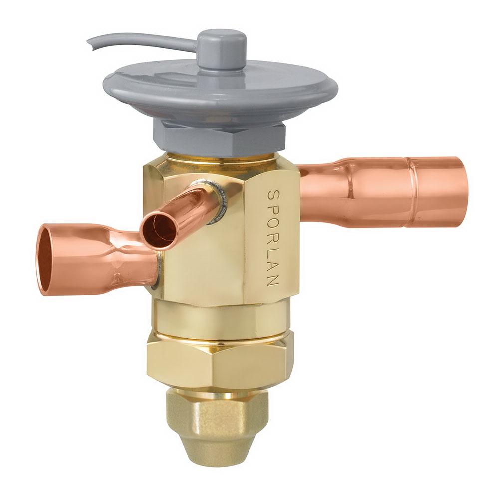 Sporlan® 151252 Expansion Valve With Internal Check Valve, 1/2 in, ODF Solder, R-12 (Yellow) Refrigerant, 4 ton Nominal