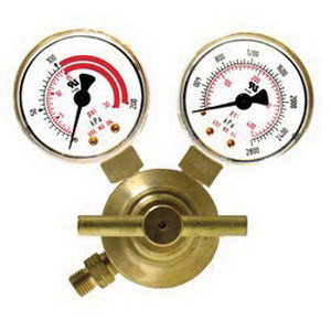 UNIWELD® RMC2 Acetylene Pressure Regulator, 30 to 400 psi Adjustable, 2 to 15 psi Delivery Pressure, Brass Body